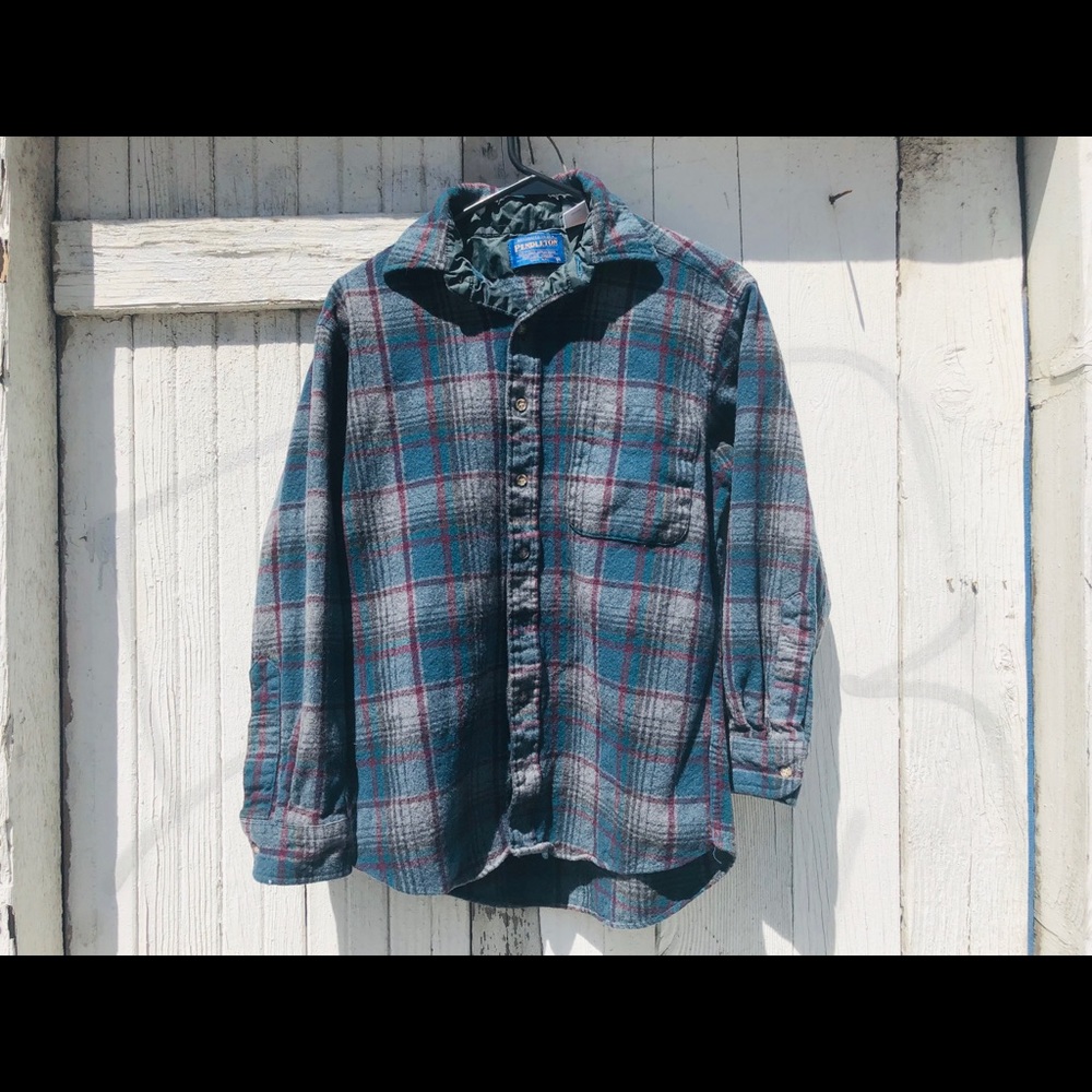 Vtg Pendleton Women’s Medium Virgin Wool Plaid